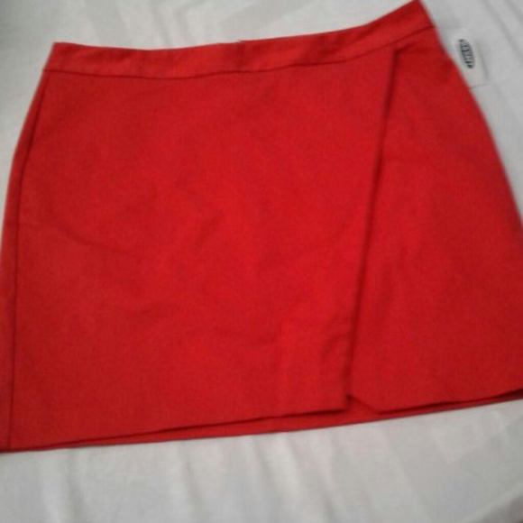 Old Navy Dresses & Skirts - Old Navy Red Wrap Skirt Summer  Women's 10